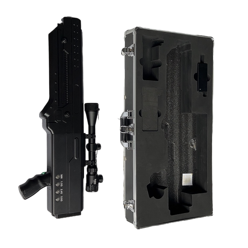  双台子手持便携式枪型低空防御反制四通道A型